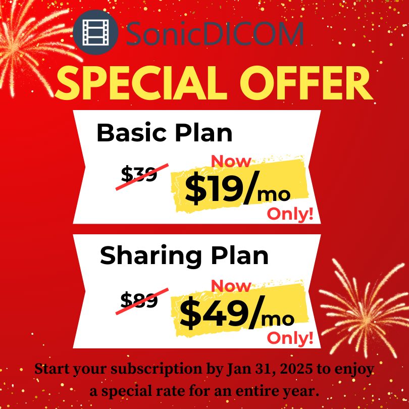 Featured image for “Special Limited Time Offer for SonicDICOM PACS Cloud​!”